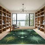 Radiant Burst Sunburst Starburst Rug