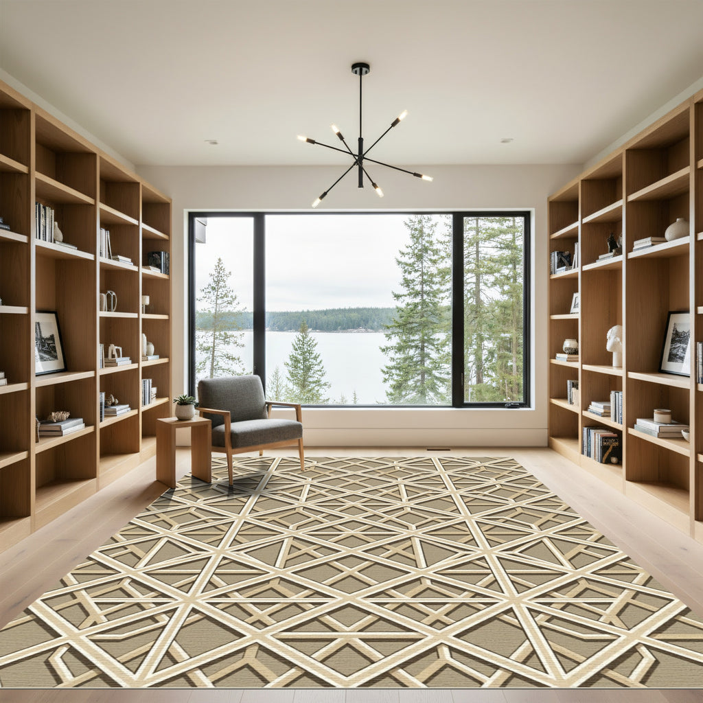 Geometric Trellis Neutral Lattice Rug