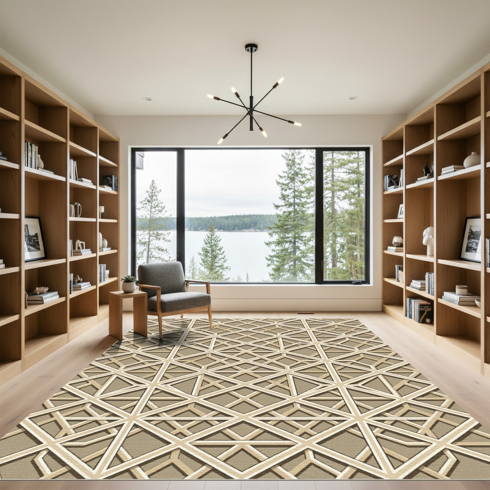 Geometric Trellis Neutral Lattice Rug