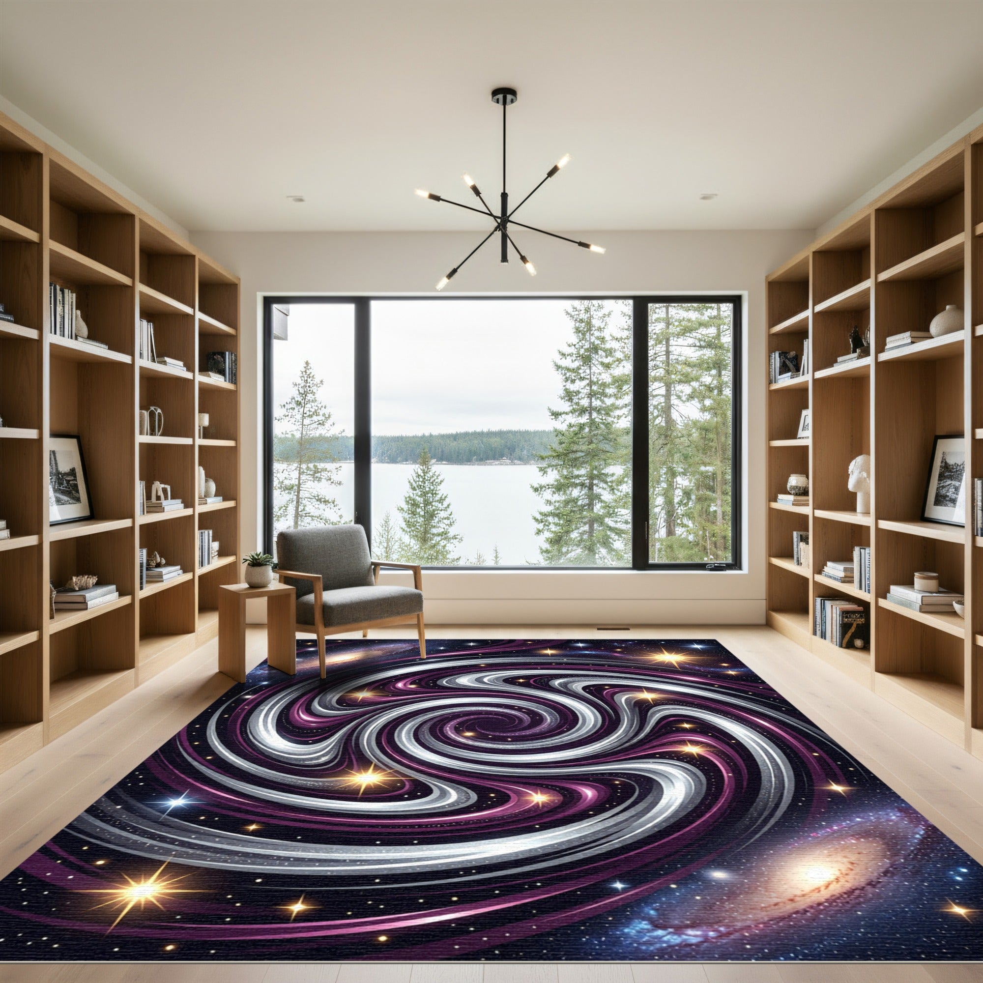 Cosmic Swirl Galaxy Interstellar Area Rug