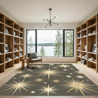 Golden Starburst Radiance Rug
