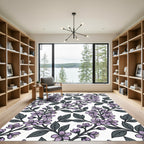 Lilac Blossom Branch Repeat Rug