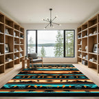 Southwest Desert Landscape Lightning Rug
