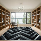 Monochromatic Geometric Chevron Weave Rug
