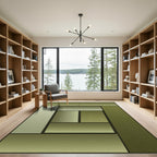 Earthy Tones Rectangular Block Rug