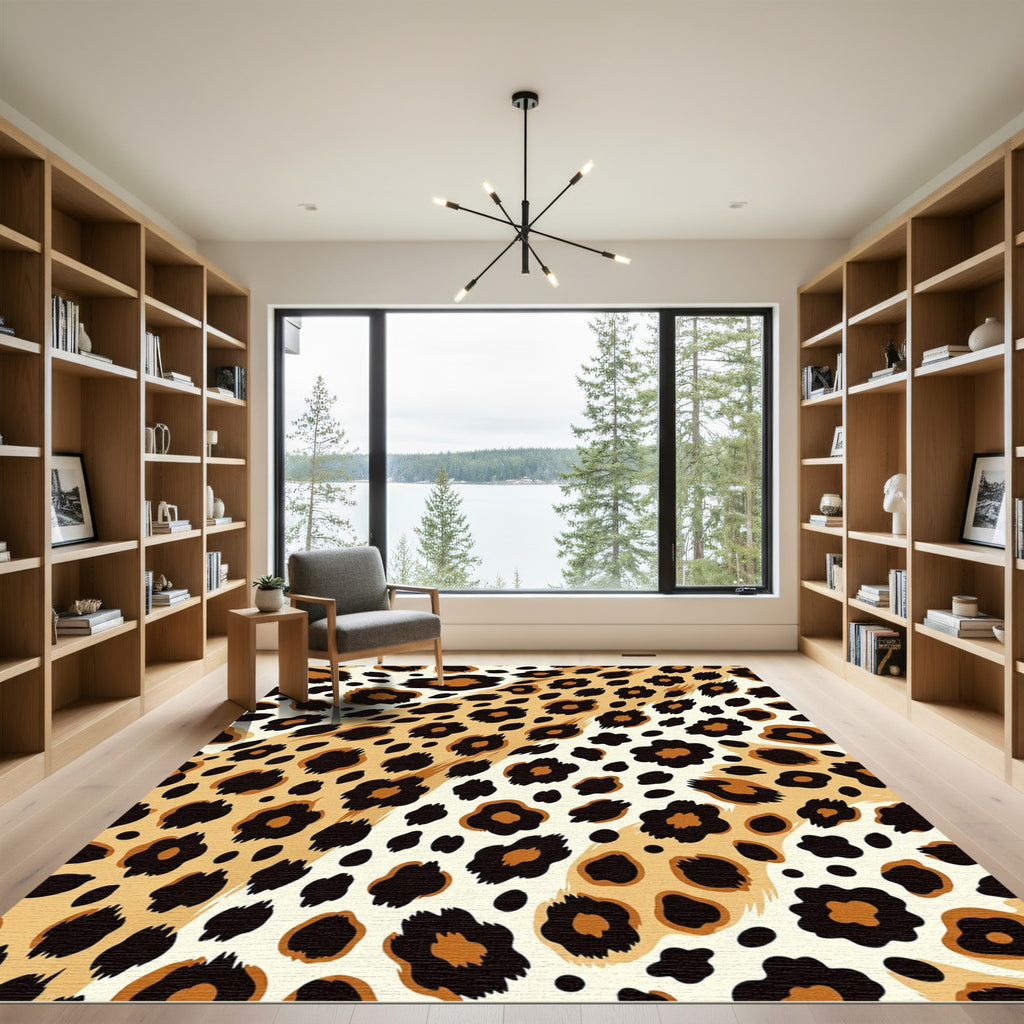 Cheetah Spot Animal Print Rug