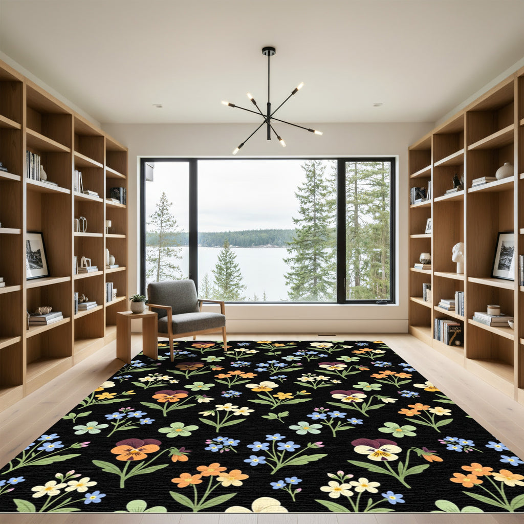 Vintage Floral Garden Collection Rug