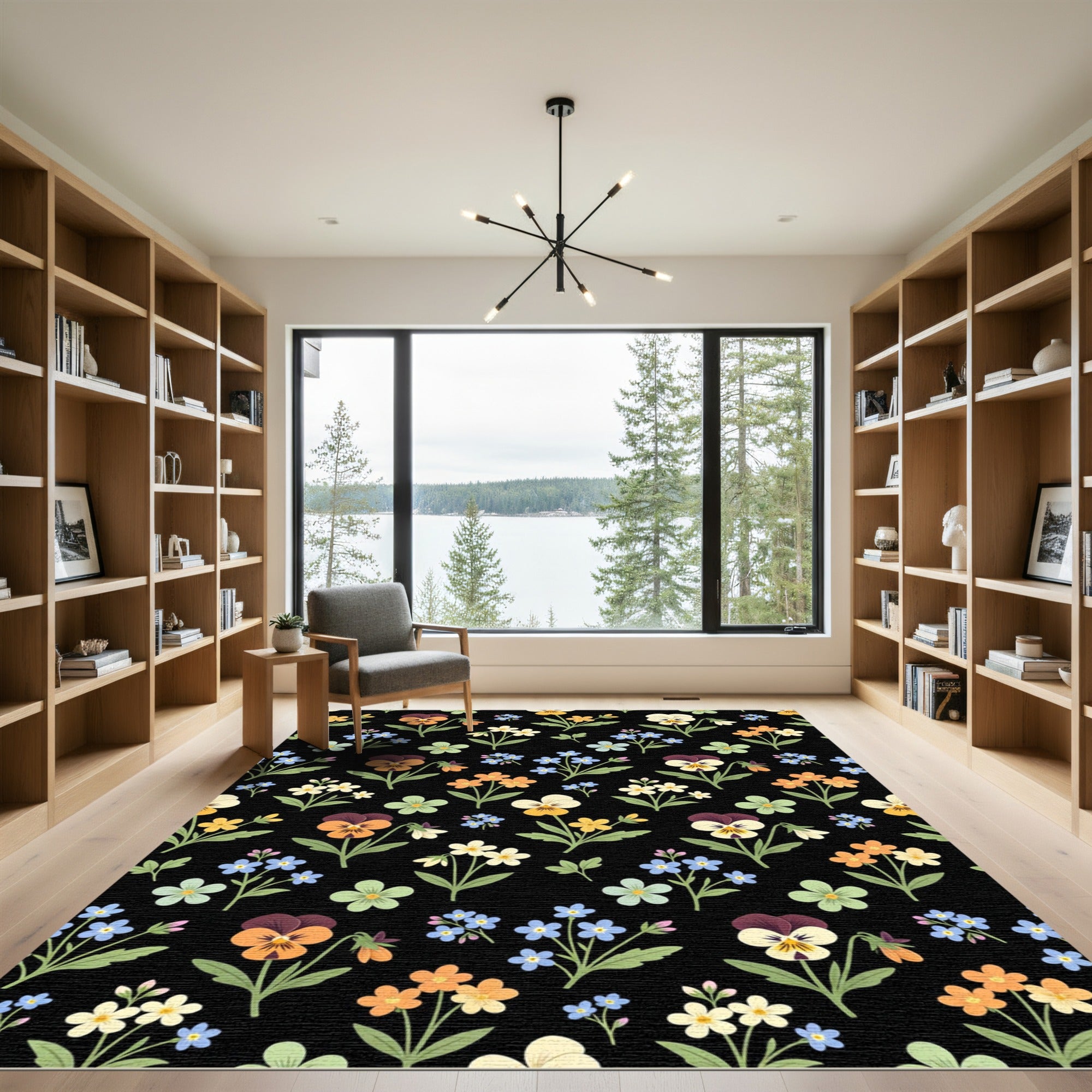 Vintage Floral Garden Collection Rug