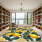 Vibrant Sunlit Lemon Grove Botanical Rug