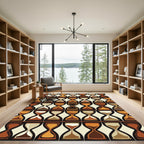 Retro Hourglass Sand Time Rug