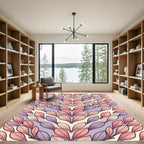 Soft Petal Arching Vines Rug