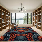 Crimson Gold Arch Scale Rug