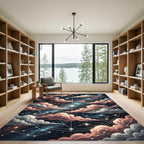 Ethereal Celestial Starry Constellation Clouds Rug