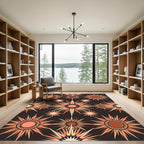 Earthy Starburst Medallion Rug