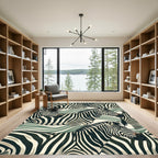 Bold Zebra Stripes Repeating Imagery Rug