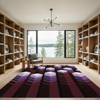 Layered Geometric Abstract Composition Rug