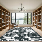 Graphic Tribal Arrow Collage Rug