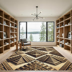 Ancient Aztec Pyramid Facade Rug