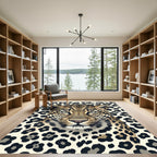 Bold Leopard Animal Print Rug