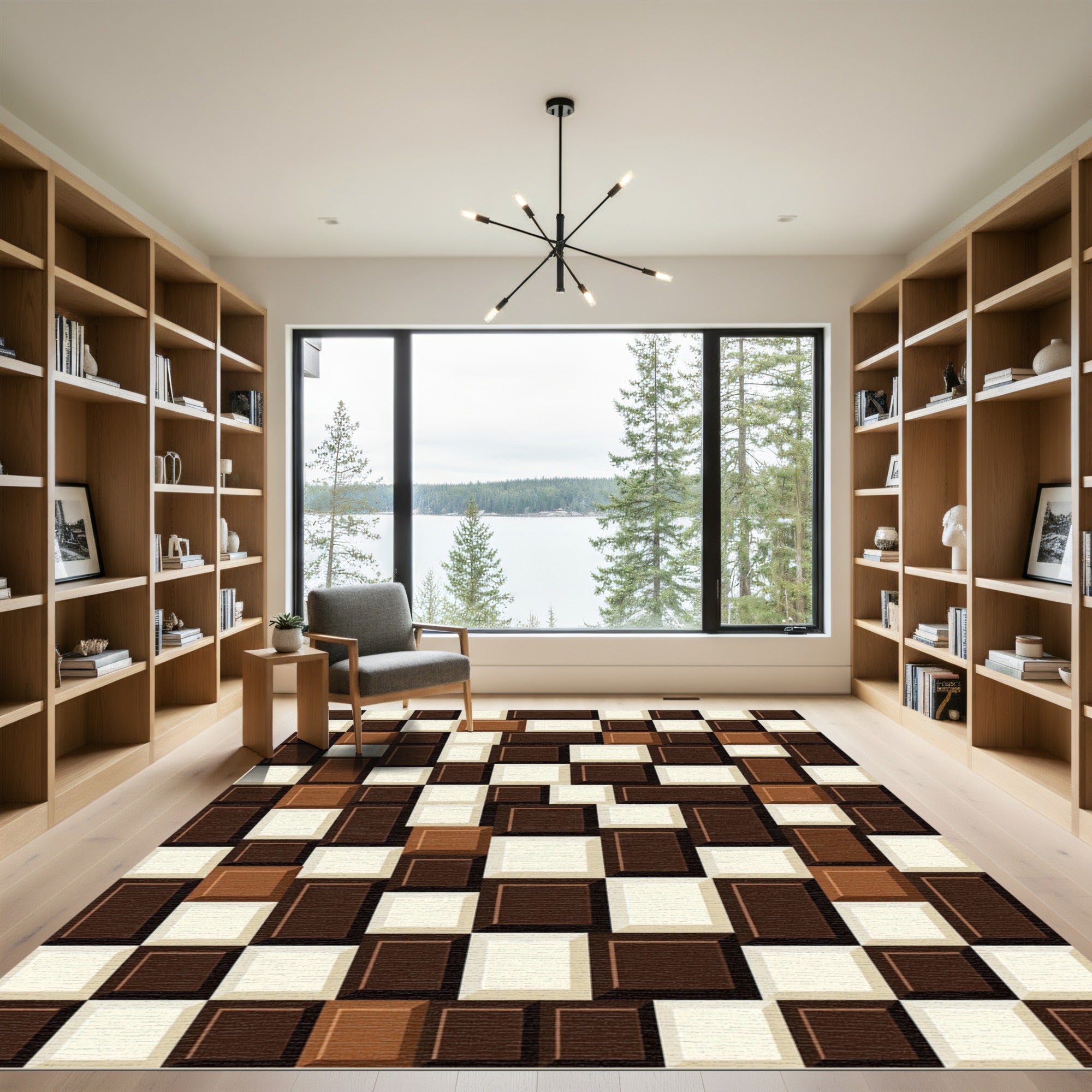 Chocolate Bar Block Arrangement Rug