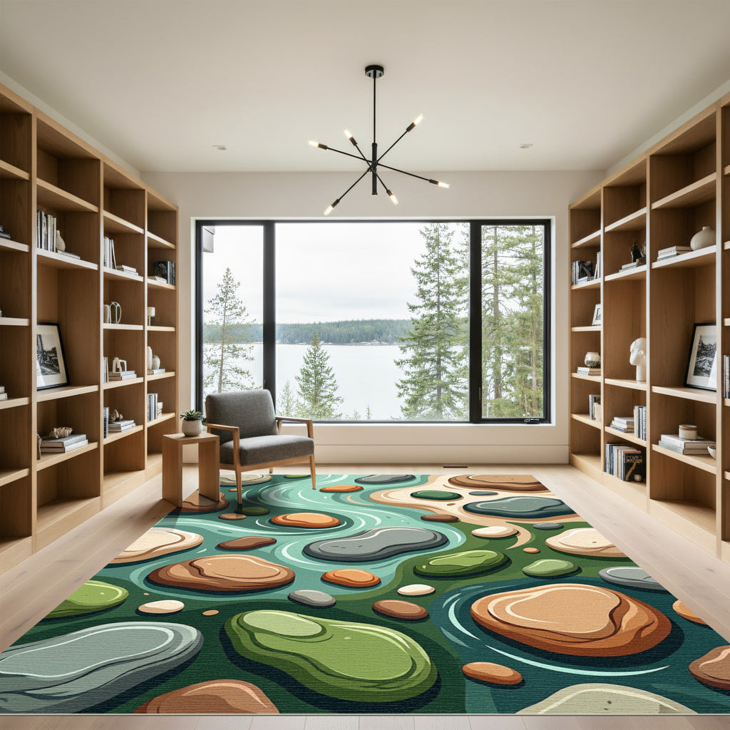 Serene River Stone Meadow Rug
