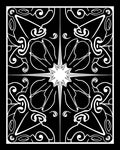Bold White Starburst Symmetry Rug