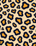 Bold Amber Leopard Spots Rug