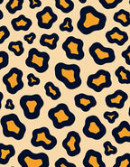 Bold Amber Leopard Spots Rug