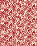 Crimson Swirl Abstract Repeating Pattern Rug