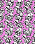 Pink Skull Floral Medallion Rug