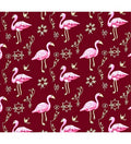 Pink Flamingo Tropical Vine Medallion Rug
