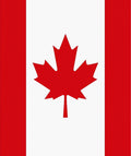 Red White Maple Leaf Banner Rug