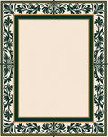 Ornate Scroll Border Cream Rug