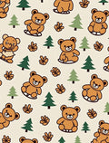 Sweet Bear And Evergreen Forest Friends Rug