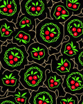 Black Berry Vine Garland Rug