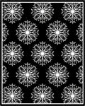Monochromatic White Snowflake Mandala Rug