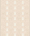 Cream and Gold Rococo Floral Rug