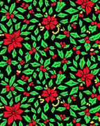 Classic Red Holly Berry Wreath Rug