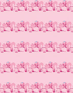 Whimsical Pink Elephant Repeat Rug