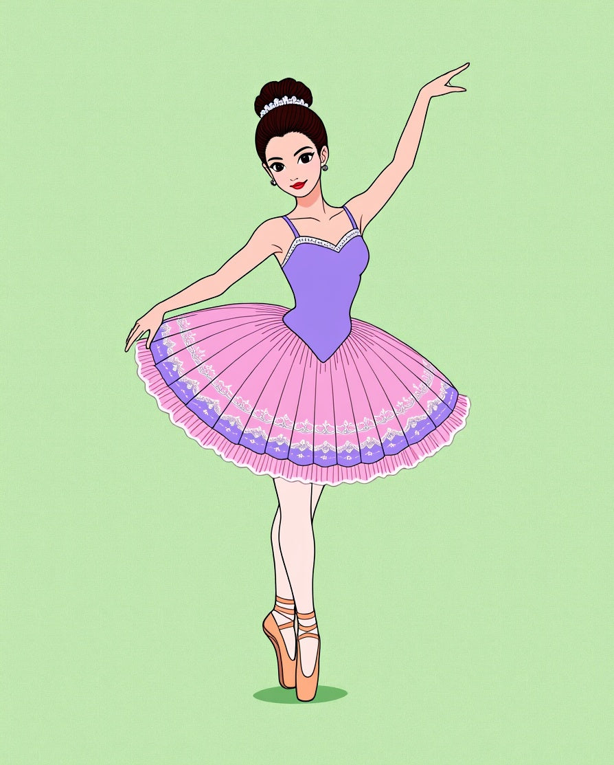 Lavender Pink Ballerina Tutu Harmony Rug