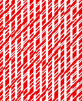 Crimson White Geometric Stripes Rug