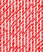 Crimson White Geometric Stripes Rug