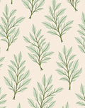 Pale Green Branch Repeat Rug