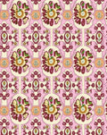 Vintage Pink Floral Almond Rug