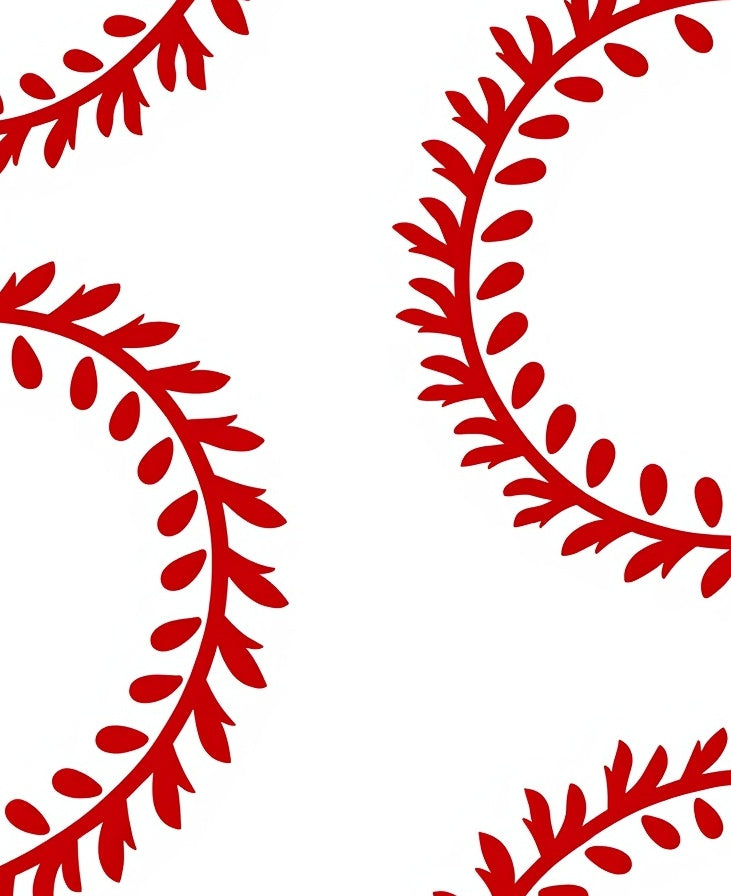 Crimson Vine Border Arrangement Rug