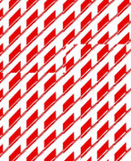 Red White Diagonal Stripe Zigzag Rug