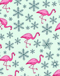 Pink Flamingo Snowflake Infatuation Rug