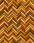 Retro Chevron Stripes Earth Tones Rug