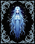 Ethereal Ice Queen Celestial Frame Rug