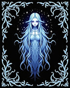 Ethereal Ice Queen Celestial Frame Rug
